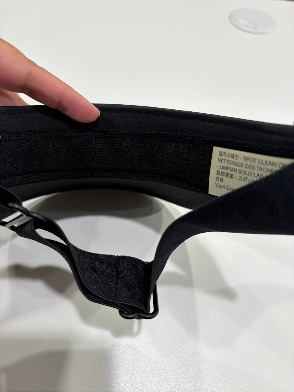 Vuori Topspin Visor 2.0 Adult Women's Men's Black NWT Adjustable Stretch Strap